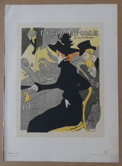 LES MAÎTRES DE L’AFFICHE - TOULOUSE-LAUTREC Henri de (1864-1901) DIVAN JAPONAIS....