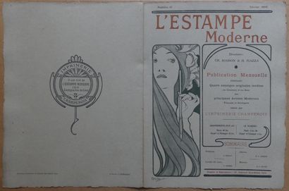 L’ESTAMPE MODERNE – Numéro 10 – Février 1898 (4 estampes) DONNAY « ARTÉMIS»- LEPÈRE...