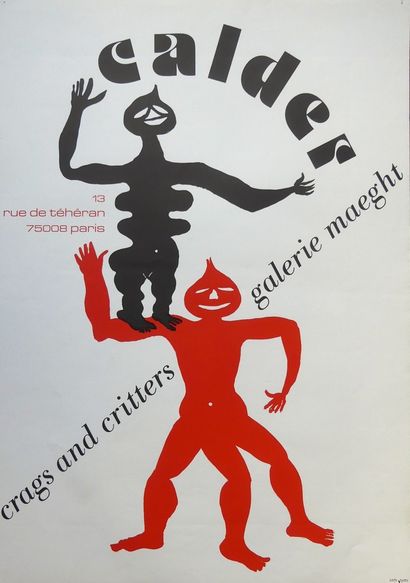 CALDER Alexander (1898-1976) (2 posters) MAEGHT GALLERY. "CALDER- CRAGS AND CRITTERS"...