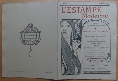L’ESTAMPE MODERNE – Numéro 7 - Novembre 1897 (4 estampes) EVENEPOEL « AU SQUARE »-...