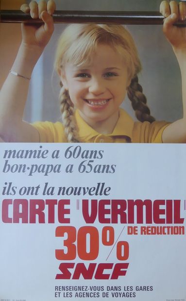 SNCF (6 affiches) ERIC. « EMPRUNT 1970 » - DALI « TECHNIQUE de DEMAIN » - « LE TRAIN...