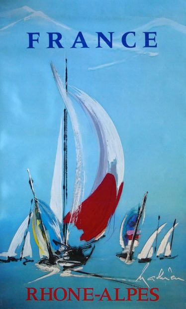 MATHIEU GEORGES (1921-2012) (5 affiches) FRANCE. « RHONE-ALPES » (3 affiches) & FLORALIES...