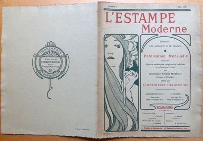L’Estampe Moderne Numéro 1 - MAI 1897 (4 estampes) GIRARDOT « FEMME du RIFF» - MÉNARD...
