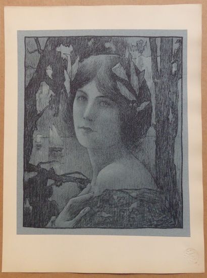 L’ESTAMPE MODERNE- Number 21 - JANUARY 1899 (4 prints) BOUISSET " BOUQUETIÈRE " -...