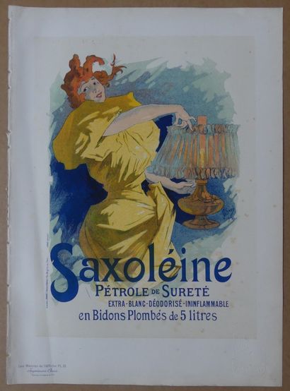 LES MAÎTRES DE L’AFFICHE - CHÉRET Jules (1836-1932) SAXOLÉINE. 1896 Planche n°13...