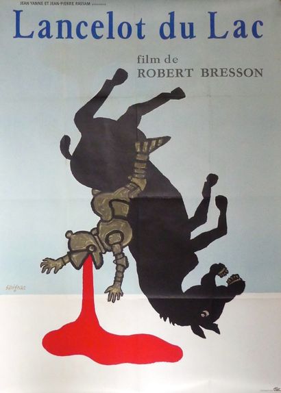 SAVIGNAC Raymond (1907-2002) (3 affiches) LANCELOT DU LAC. Film de Robert Bresson...