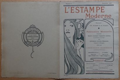 L’ESTAMPE MODERNE – Numéro 8 - Décembre 1897 (4 estampes) HENRI BOUTET « DANS LES...