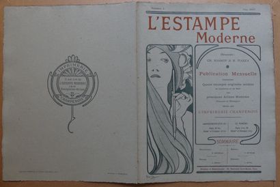 L’ESTAMPE MODERNE- Numéro 2 Juin 1897 (4 estampes) BERCHMANS « RENOUVEAU» - BERTON...
