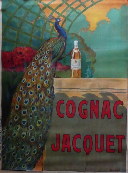 BOUCHET E.C 
COGNAC JACQUET. Vers 1910-1920 Imprimerie Vercasson, Paris - 160 x 120...