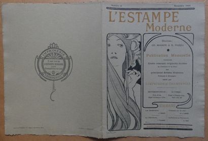 L’ESTAMPE MODERNE- Number 19 - NOVEMBER 1898 (3 prints) BORGEX. "THE SARDINE GIRLS"...