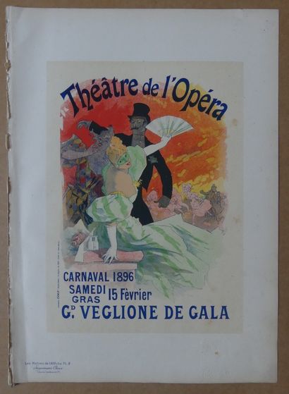 LES MAÎTRES DE L’AFFICHE - CHÉRET Jules (1836-1932) THÉÂTRE DE L’OPÉRA. « CARNAVAL...