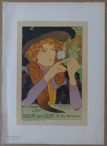 LES MAÎTRES DE L’AFFICHE - DE FEURE Georges (1868-1943) SALON DES CENT. 1894 Planche...