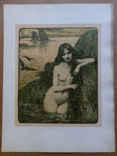 L’ESTAMPE MODERNE- Number 21 - JANUARY 1899 (4 prints) BOUISSET " BOUQUETIÈRE " -...