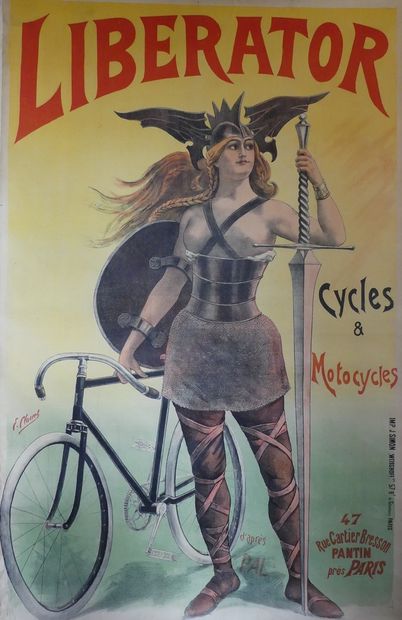 PAL (d’après) CYCLES & MOTORCYCLES LIBERATOR Imp. J. Simon.Weisshoff - 200 x 126...