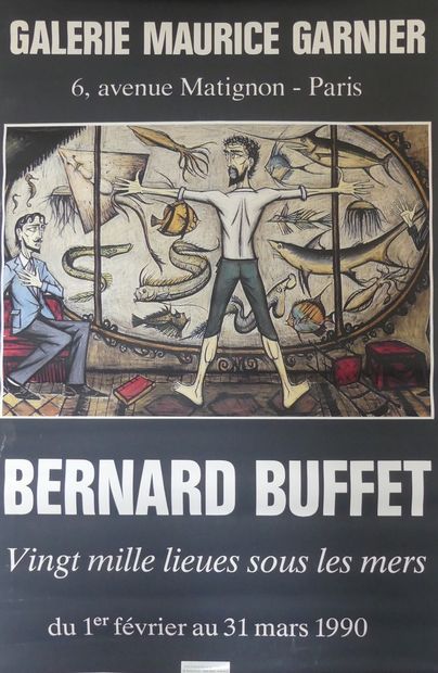 ARROYO Eduardo - BUFFET Bernard & YVARAL (3 affiches) Galerie Garnier « Vingt Mille...