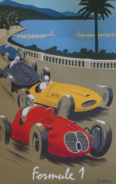 FIX-MASSEAU Pierre (1905-1994) FORMULA 1. 1988 Lithograph on arches paper - Printed...