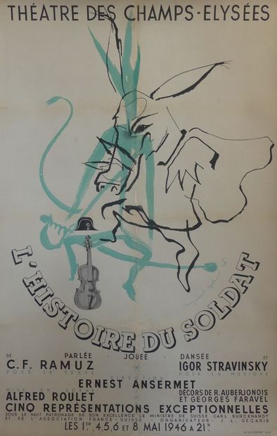 DIVERS SPECTACLES (5 affiches) DOLA « LE COMTE DE LUXEMBOURG » - GID Raymond « L’HISTOIRE...