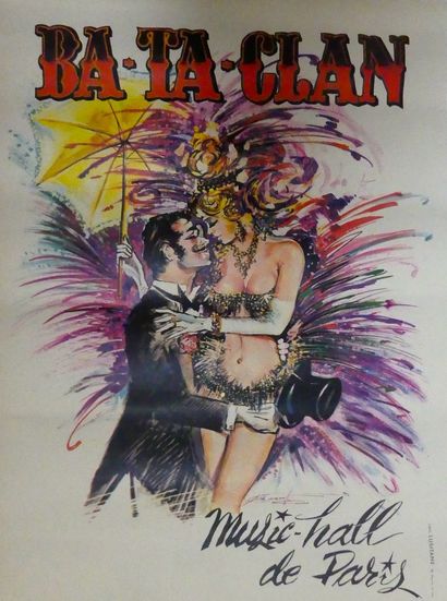 ASLAN ET ARYA José (2 affiches) BA-TA-CLAN et CASINO DE PARIS. Imp.Lusitane et Imp.Edep...