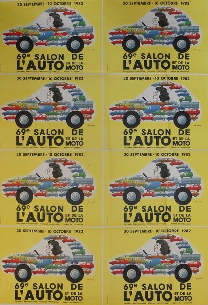 KOUPER Léo – MORVAN Hervé et DIVERS (6 affiches) KOUPER « SALON DE L’AUTO et de la...