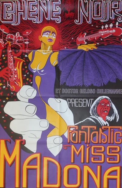 DIVERS SPECTACLES (7 posters) MISS MADONA- MOUNE DE RIVEL- IMPROVISATION MATCH at...