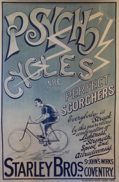MOORE Georges PSYCHO CYCLES. The Dangerfield printing company, London – 149 x 99...