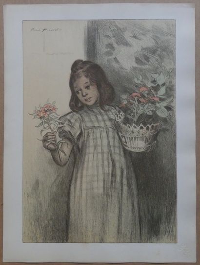 L’ESTAMPE MODERNE- Numéro 21 – JANVIER 1899 (4 estampes) BOUISSET « BOUQUETIÈRE »...