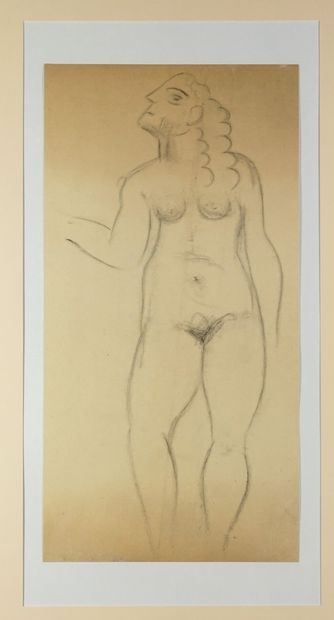 André DERAIN (1880-1954) 
Dessin à la mine de plomb sur papier.50 x 25.5 cm Provenance...