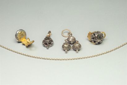 Lot de bijoux Provençaux anciens en argent...