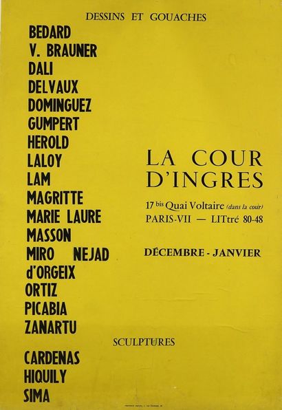 GALERIE LUCIE WEILL et DIVERS (5 affiches) ARP. 1998 – BARCELLO. 1998 -Jean COCTEAU....