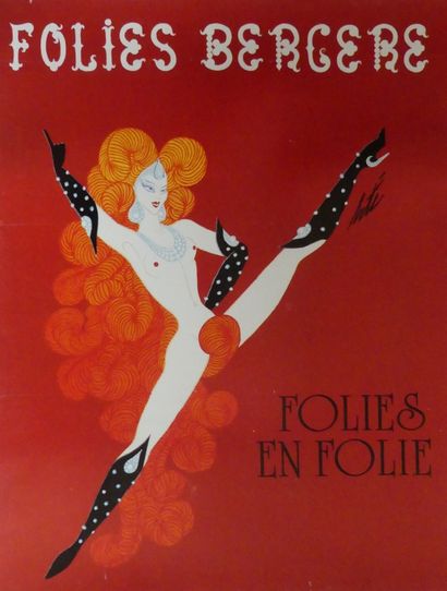 ERTE (1892-1990) FOLIES BERGÈRE. « FOLIES EN FOLIE » Sans mention de l’imprimeur...