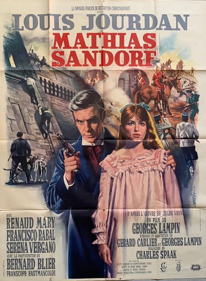 MATHIAS SANDORF. Film d’après l’œuvre de Jules Verne. Vers 1962 Set of 6 posters,...