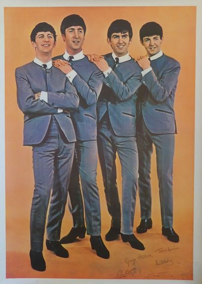 THE BEATLES No mention of the printer (offset) - 148 x 107 cm - Uncoated, good c...