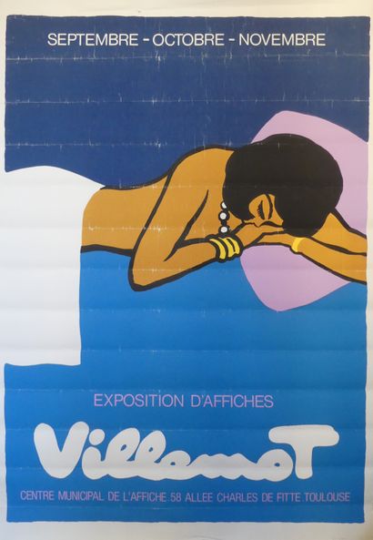 VILLEMOT Bernard (1911-1990) 
EXPOSITION D'AFFICHES VILLEMOT. CENTRE MUNICIPAL DE...