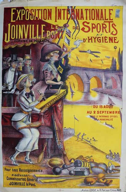 NICLOT G JOINVILLE-LE-PONT « EXPOSITION INTERNATIONALE DE SPORTS et D’HYGIÈNE »....