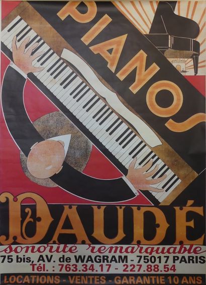 PIANO DAUDÉ (4) – Ed.J.S.R 157 x 118 cm – Non entoilées, très bon état et bon état...