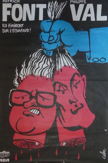 CABU-REISER et divers (4 affiches) LES BRONZÉS dans LE PÈRE NOËL EST UNE ORDURE (1979)...