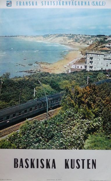 SNCF (3 AFFICHES) SNCF BASKISKA KUSTEN. 1960 (3 affiches similaires) Les Fils de...