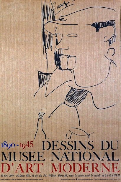 MUSÉE NATIONAL D’ART MODERNE DESSINS du MUSÉE NATIONAL D’ART MODERNE. « Amedeo MODIGLIANI...