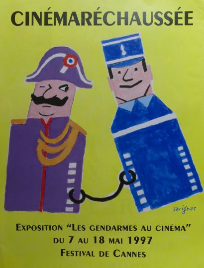 SAVIGNAC Raymond (1907-2002) (6 affichettes) CINÉMARÉCHAUSSÉE (1997) (2) – LE GENDARME...