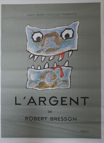 SAVIGNAC Raymond (1907-2002) L’ARGENT. Film de Robert Bresson. 1983. Sans mention...