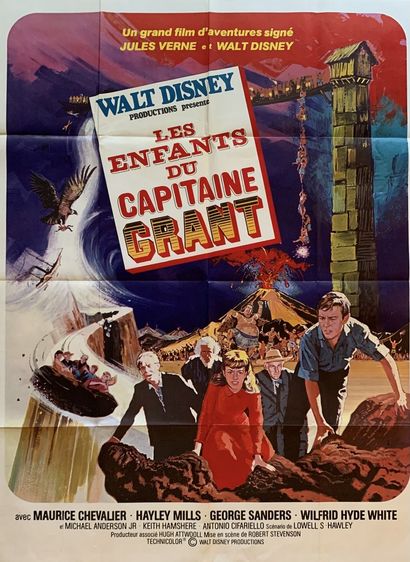 LES ENFANTS DU CAPITAINE GRANT. Film d’après l’œuvre de Jules Verne 9 posters, flyers...