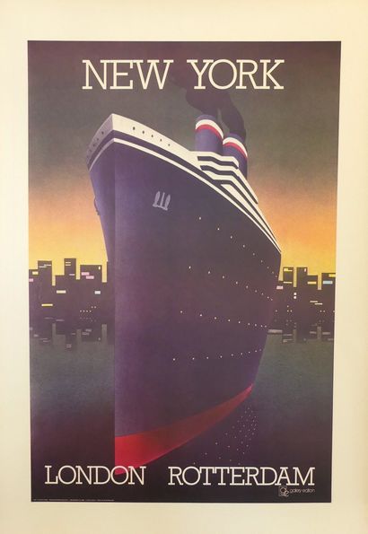 NEW YORK-LONDON-ROTTERDAM (1983) Galery Edition – 98 x 68 cm – Non entoilée, bon...