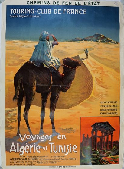 POLART Henri (XIX-XX) Chemins de Fer de l’État. « VOYAGES EN ALGÉRIE et TUNISIE ».Vers...