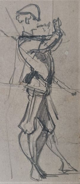 Alfred GREVIN (1827-1892) Lot of 10 drawings . in the state (possible accidents and...