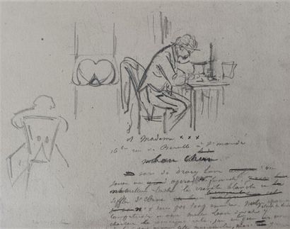 Alfred GREVIN (1827-1892) Lot de 10 dessins . en l'état (possible accidents et manques)...