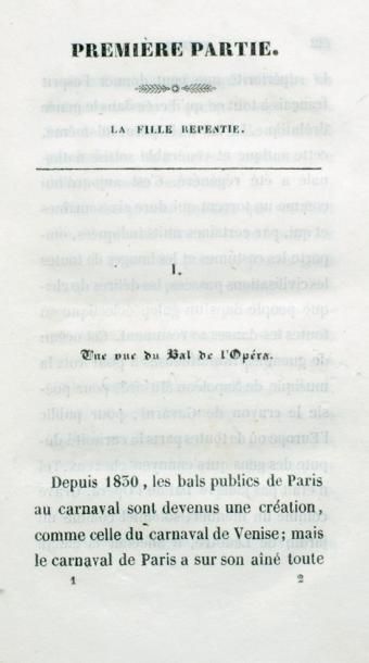 BALZAC (Honoré de) Splendeurs et misères des courtisanes. Paris, L. de Potter, Libraire-Editeur,...