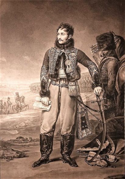 D’après le Baron GROS After Baron GROS 1808. A full-length portrait of General de...
