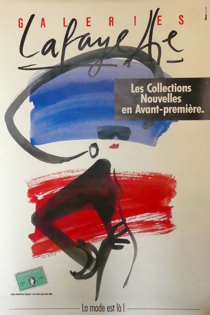 DIVERS (5 affiches) PRINTEMPS «le rendez-vous des looks»-GALERIES LAFAYETTE « La...