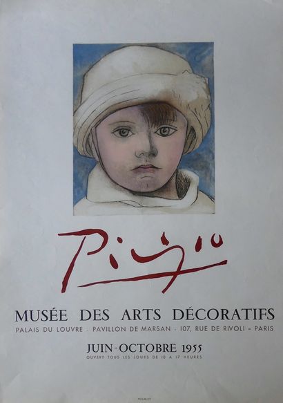 MUSÉE DES ARTS DÉCORATIFS juin-octobre 1955 « PICASSO » Imprimerie Mourlot – 64 x...