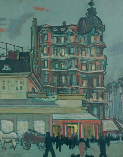 null Montmartre, 1935 Huile sur toile Signée du cachet 81 x 116 cm
